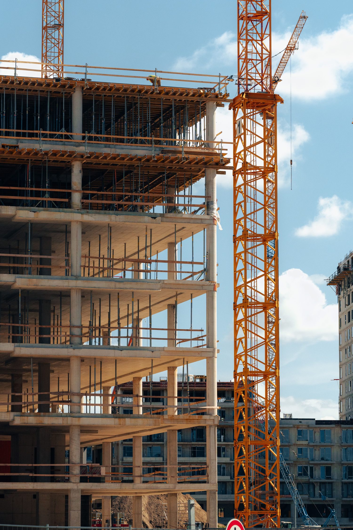 Edificio del sector de la construcción en obra